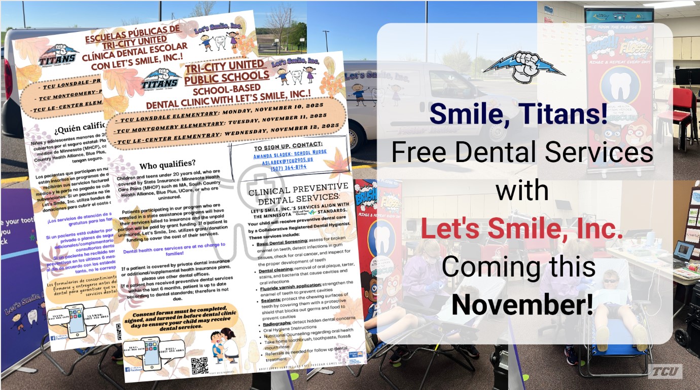 image of lets smile flyers